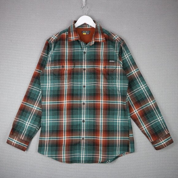 Eddie Bauer Flannel Classic Fit Mens Medium - Picture 3 of 6